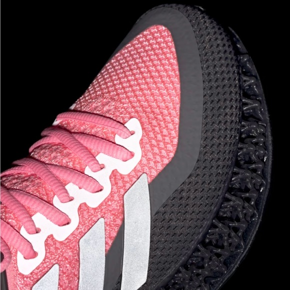 ADIDAS 4DFWD 2 RUNNING SHOES SZ 7 Beam Pink / Silver Metallic / Lucid Fuchsia - Picture 7 of 13